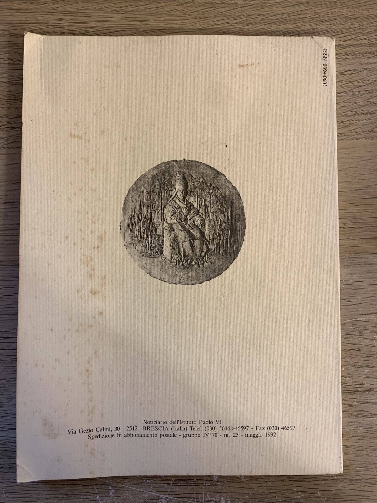 ISTITUTO PAOLO VI. NOTIZIARIO N. 23