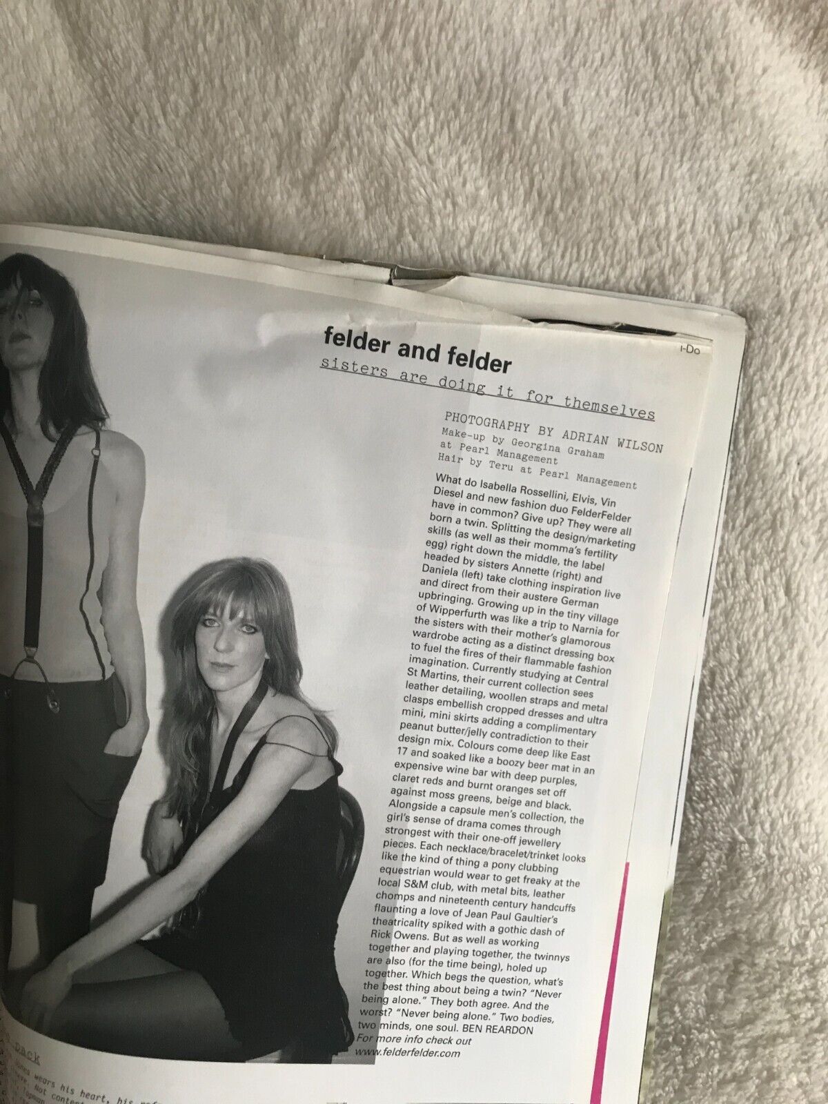 i-D magazine no. 255 MIA - WOLFGANG TILLMANS - JUNE 2005