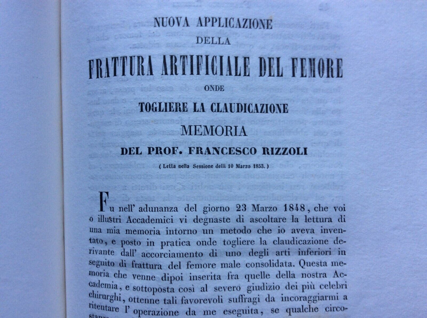 RIZZOLI FRANCESCO BOLOGNA MEMORIE ACCADEMIA DELLE SCIENZE 1847-1879, 29