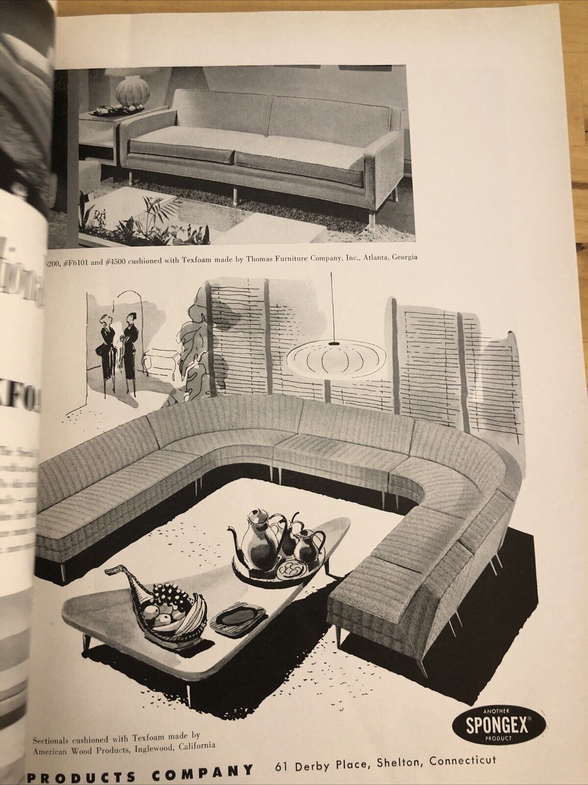 INTERIORS MAGAZINE JULY 1954 Olga Gueft - Interiors, design, architecture