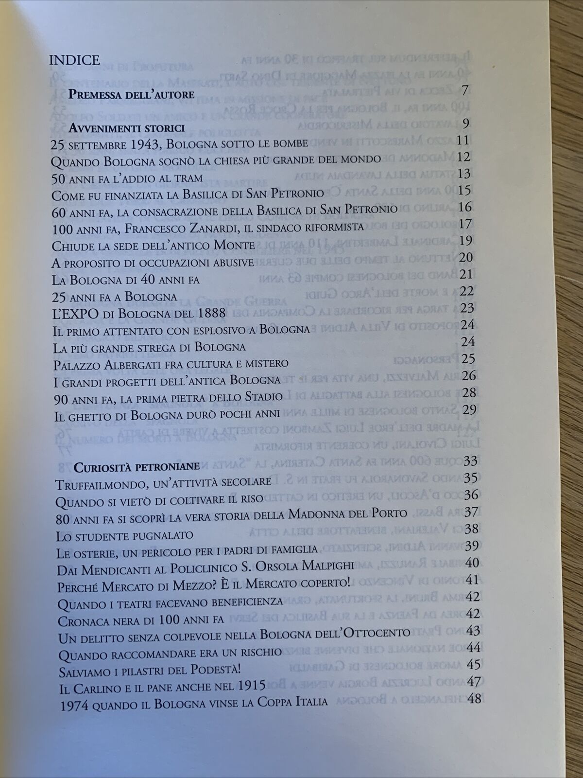 Cose d'altri tempi - Marco Poli. Frammenti di storia bolognese. Minerva 2015