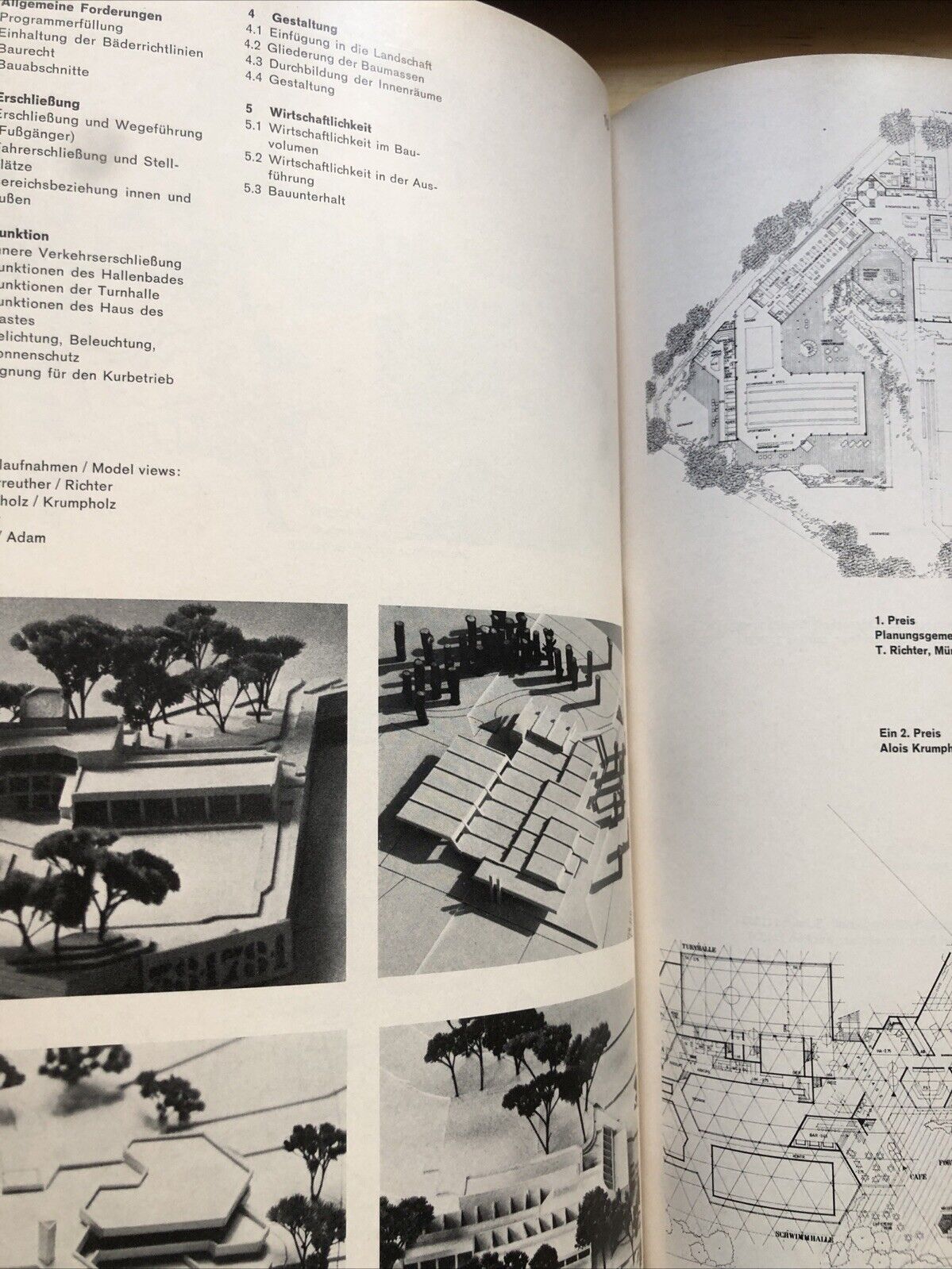 ARCHITEKTUR WETTBEWERBE 68 architecture sports game recreational facilities 1971