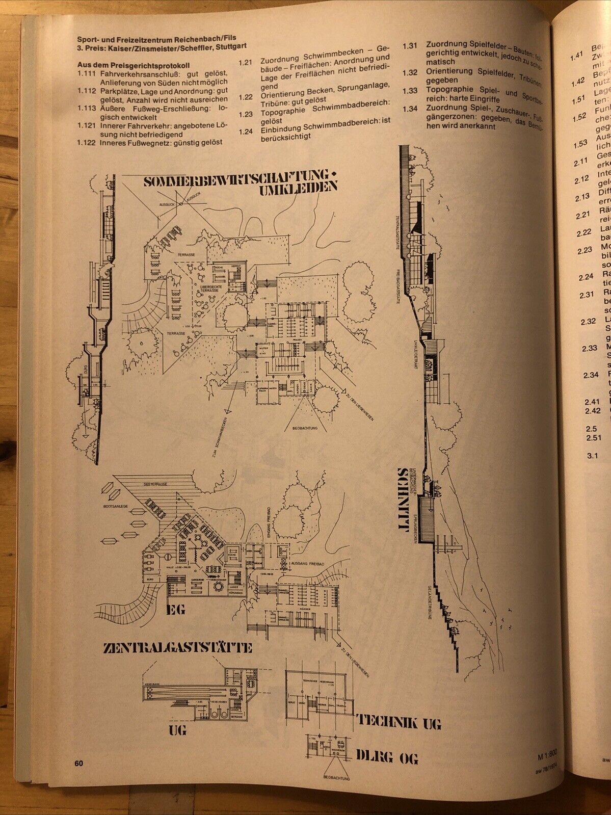 ARCHITEKTUR WETTBEWERBE 78 architettura architecture - Leisure sports 1974