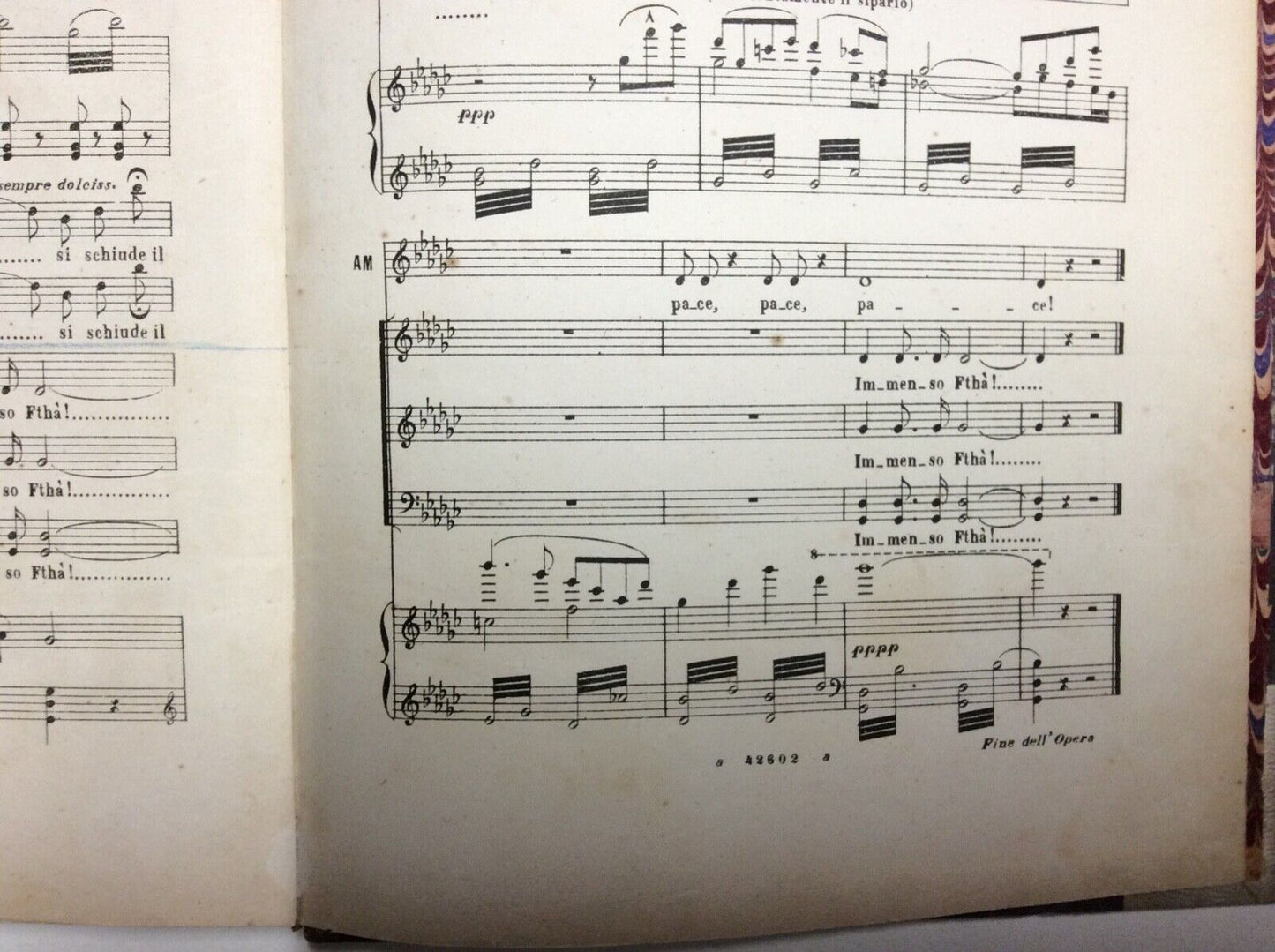 AIDA - A. GHISLANZONI. musica di G. VERDI. Edizioni Ricordi.