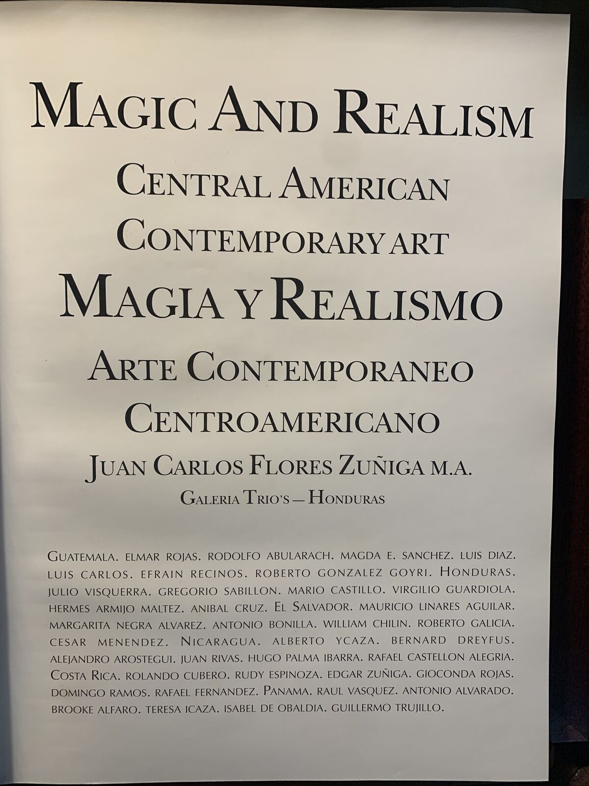 MAGIC AND REALISM, Central American Contemporary Art, Juan Carlos Flores Zuñiga
