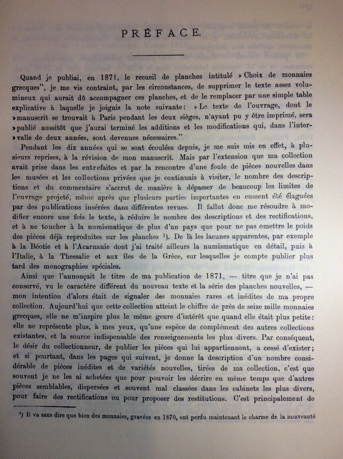 MONNAIES GRECQUES , F. IMHOOF - BLUMER , ARNALDO FORNI COPIA ANASTATICA