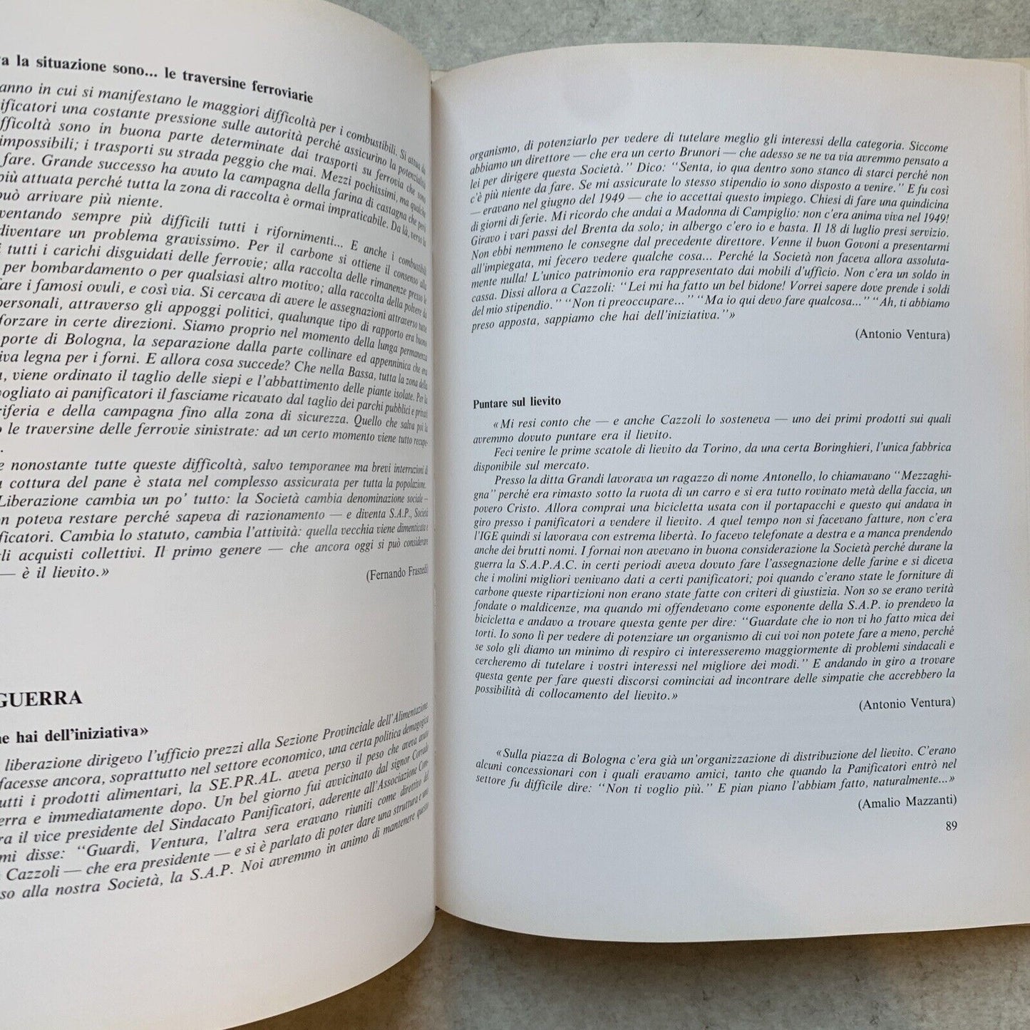 DIETRO IL PANE - Alberto Guenzi, Edizioni Age. Panificatori Bolognese 1991 #