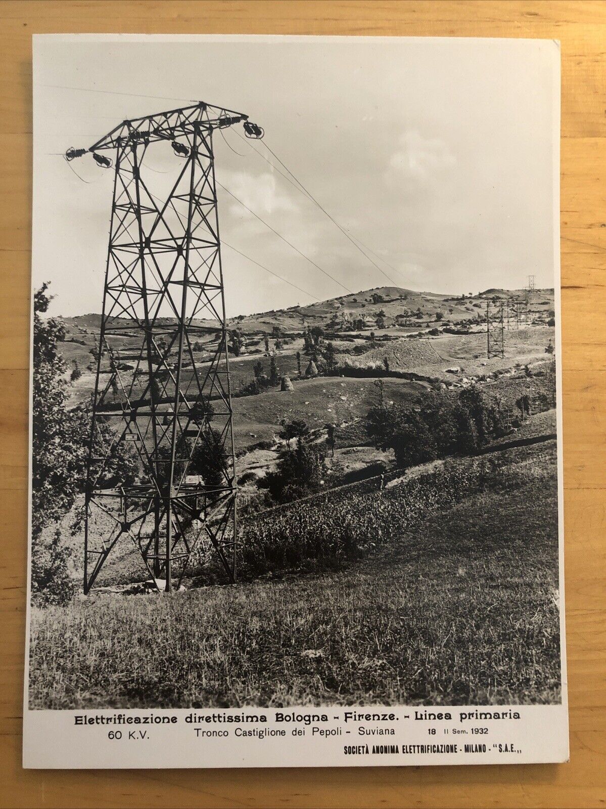 FERROVIE direttissima Bologna Firenze, Castiglione dei Pepoli Suviana 1932