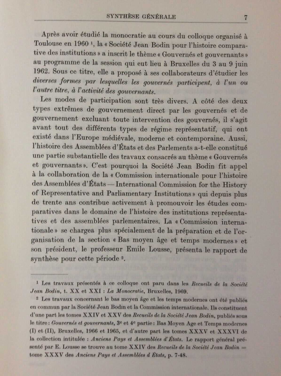 GOUVERNES ET GOUVERNANTS. PREMIERE PARTIE,RECUEILS DE LA SOCIETE JEAN BODIN