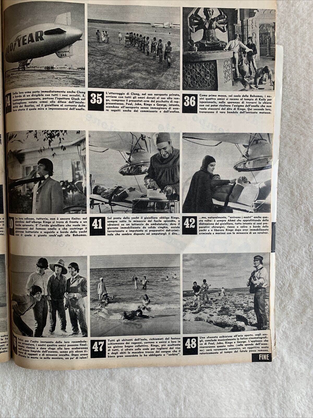 BIG N. 25 il settimanale giovane BEATLES IN 48 FOTOGRAMMI 1965 #