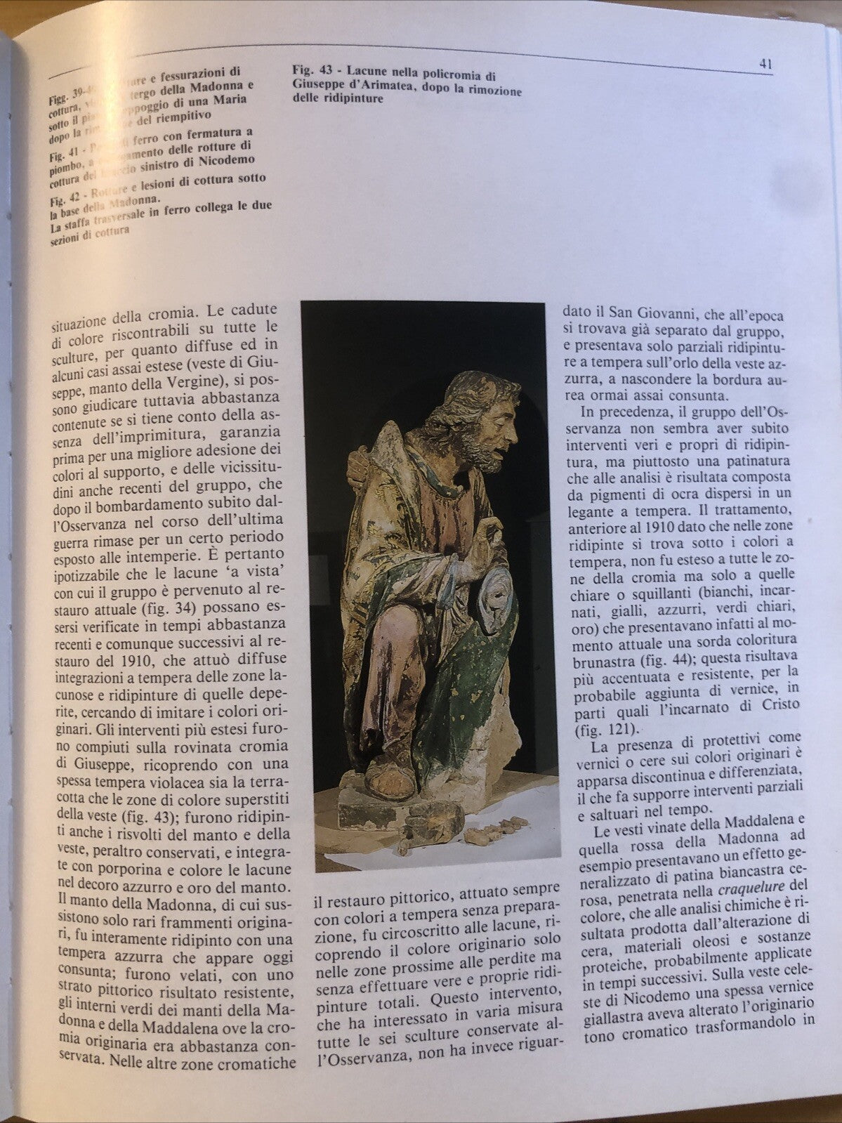 Restauro di una terracotta del Quattrocento, Compianto Cozzarelli, Panini ediz.