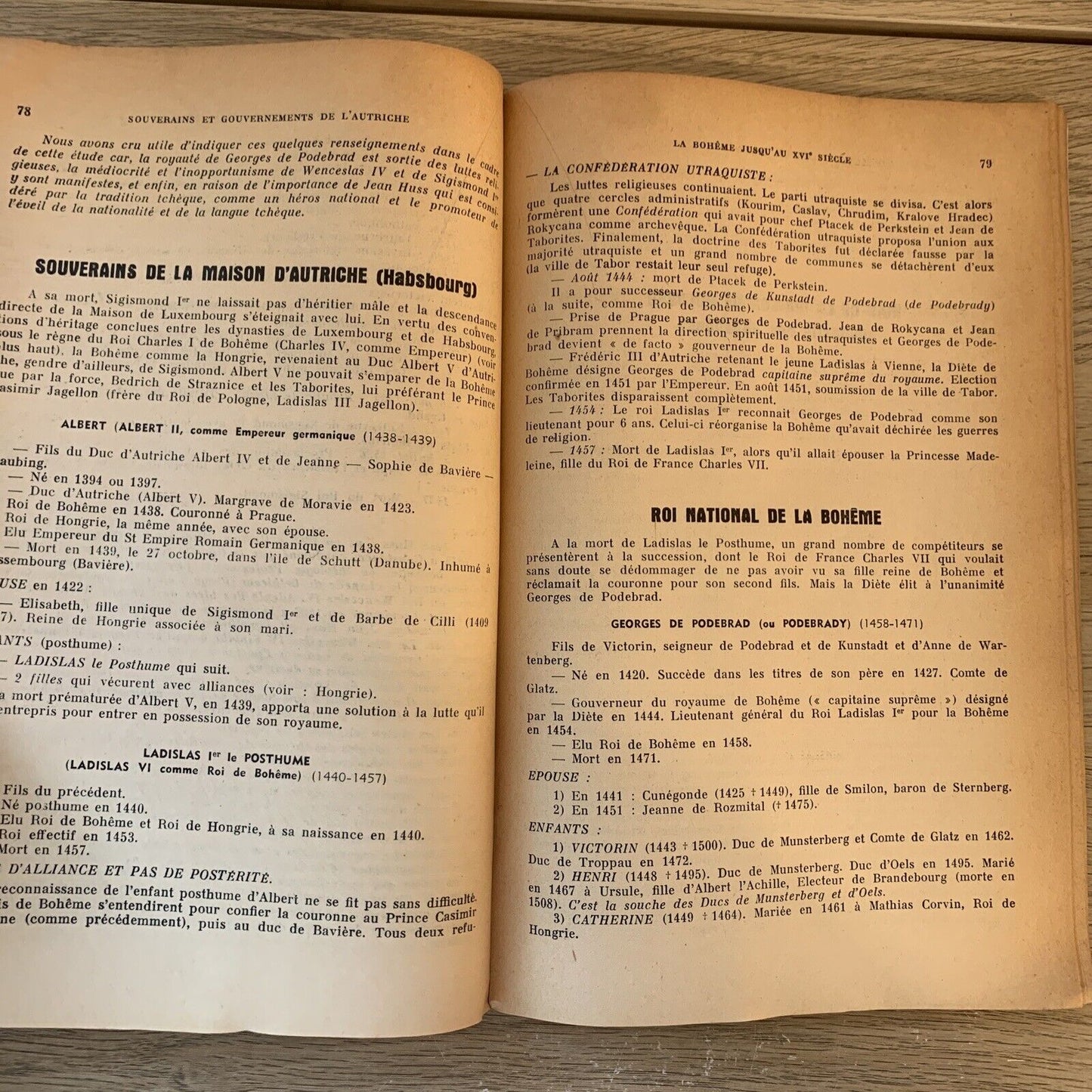 LES CAHIERS DE L'HISTOIRE N. 11, souverains et gouvernements de l'Autriche