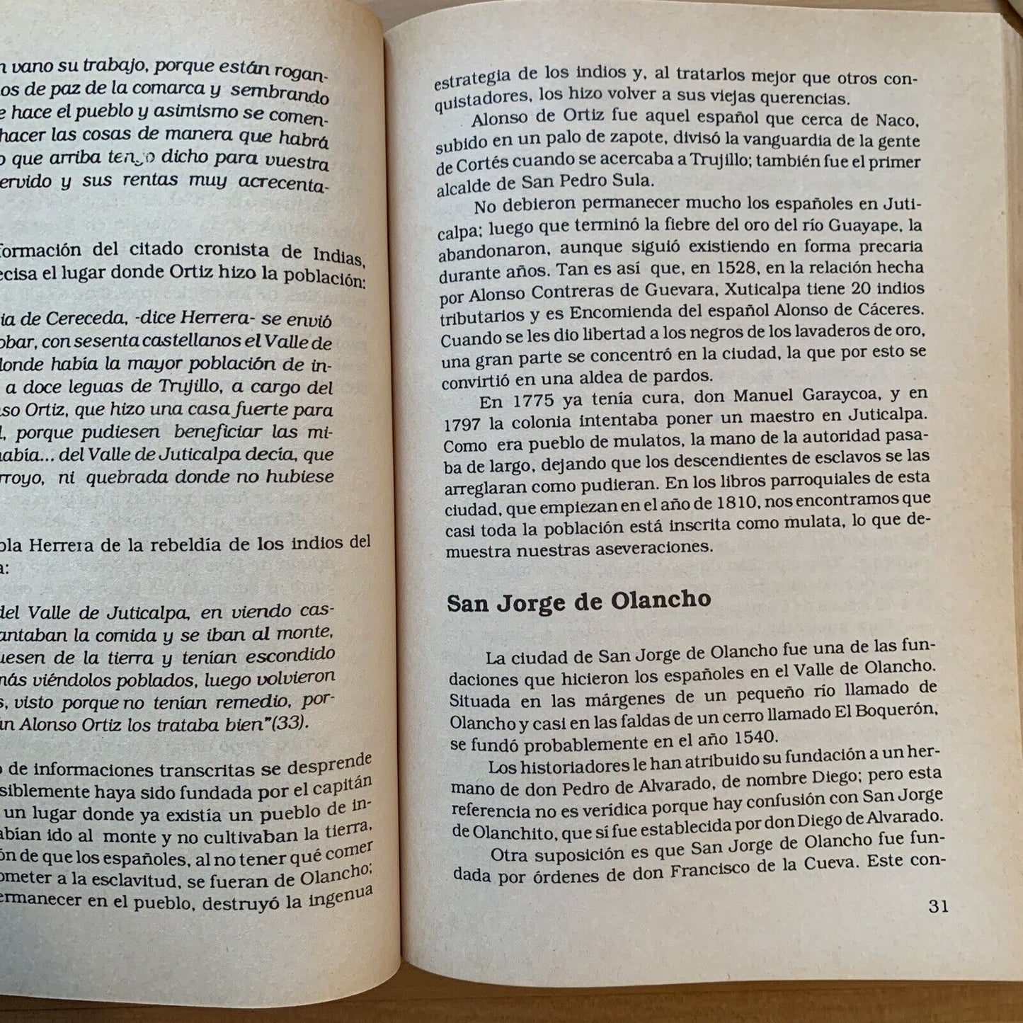 Historia de Olancho - José A. Sarmiento. Guaymuras editorial 1990 #