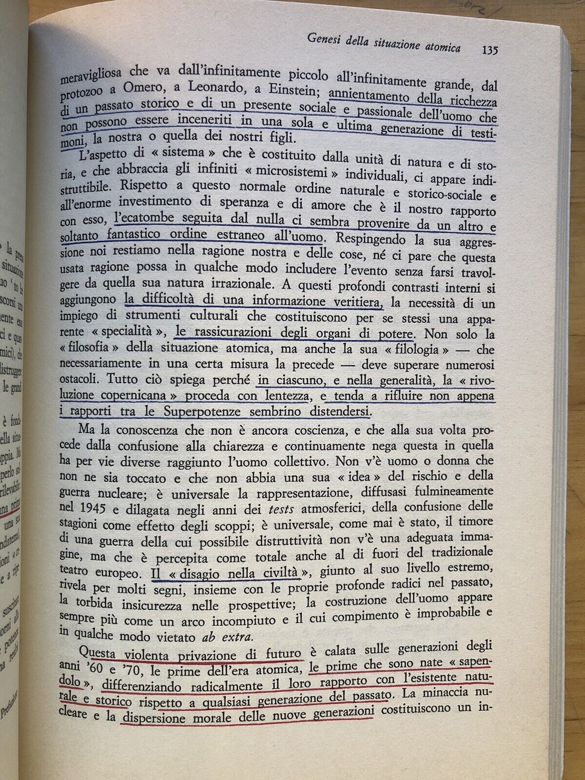 Storia e Catastrofe, Luigi Cortesi. Considerazioni sul rischio nucleare. Liguori