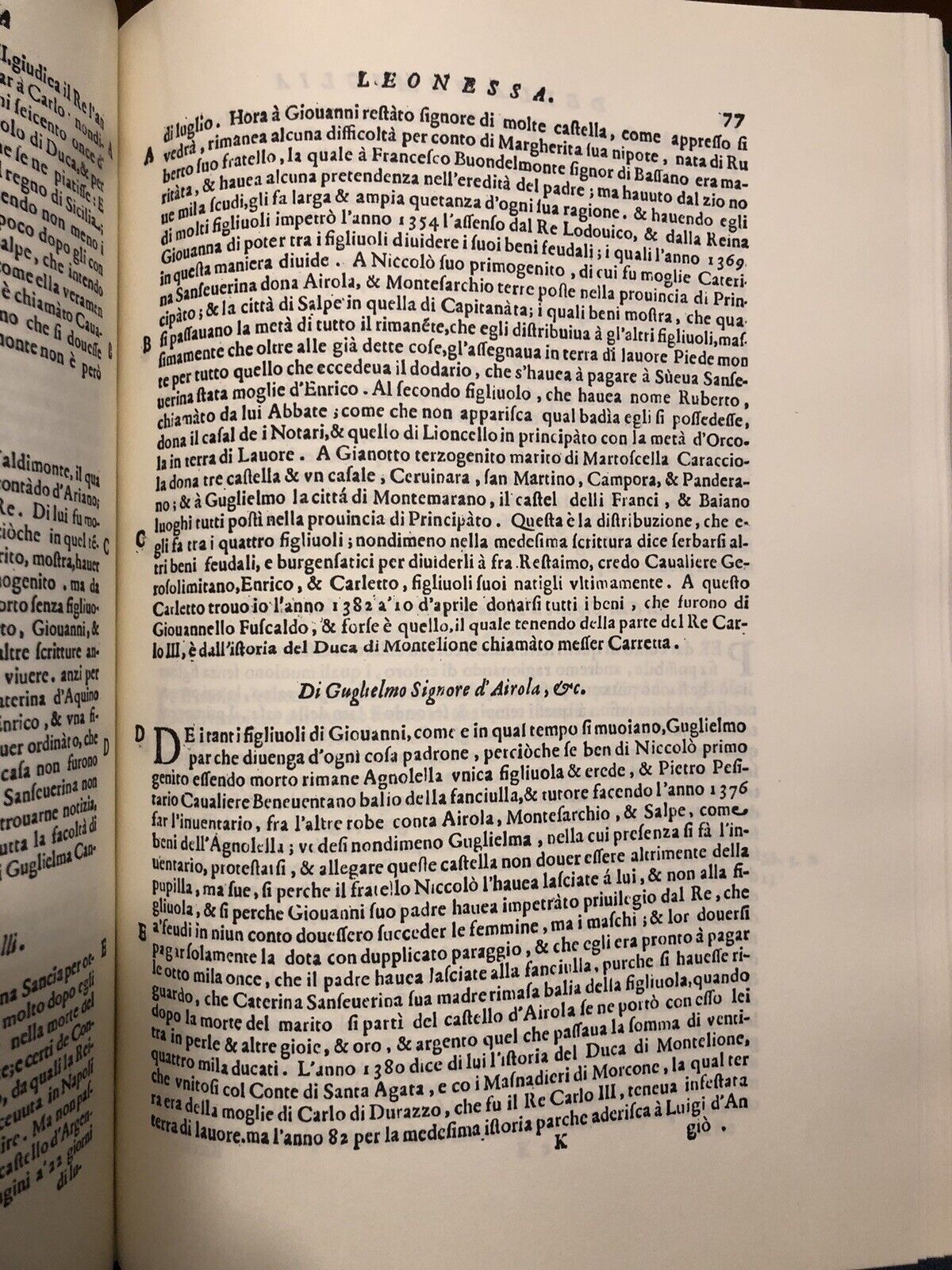Delle Famiglie nobili Napoletane. Scipione Ammirato - Arnaldo Forni Rist. 1973