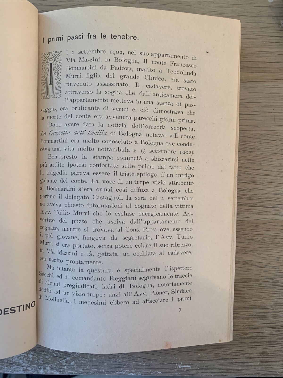DALLA MENZOGNA ALLA VERITÀ, TULLIO MURRI. CONCETTA QUARTIERI . BERNARDO LUX 1910