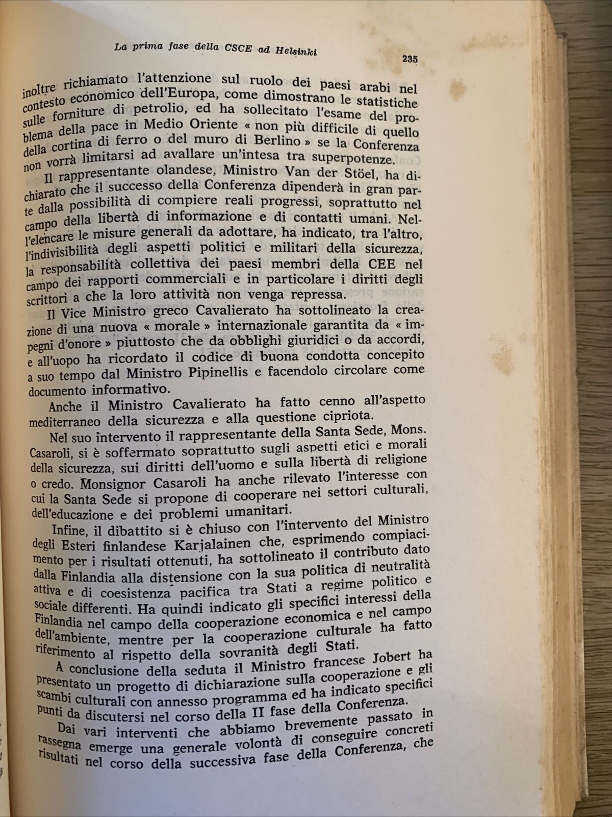 TESTIMONIANZE DI UN NEGOZIATO. Helsinki Ginevra Helsinki 1972-75. Cedam 1977