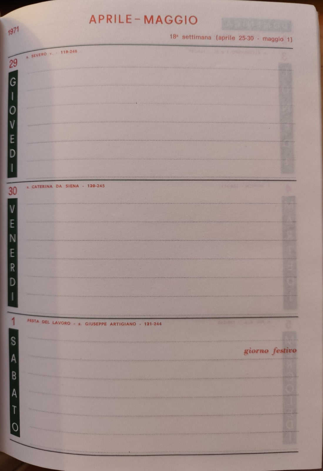 Agenda bancaria Banca di credito agrario di Ferrara, Luciano Stupazzini 1971