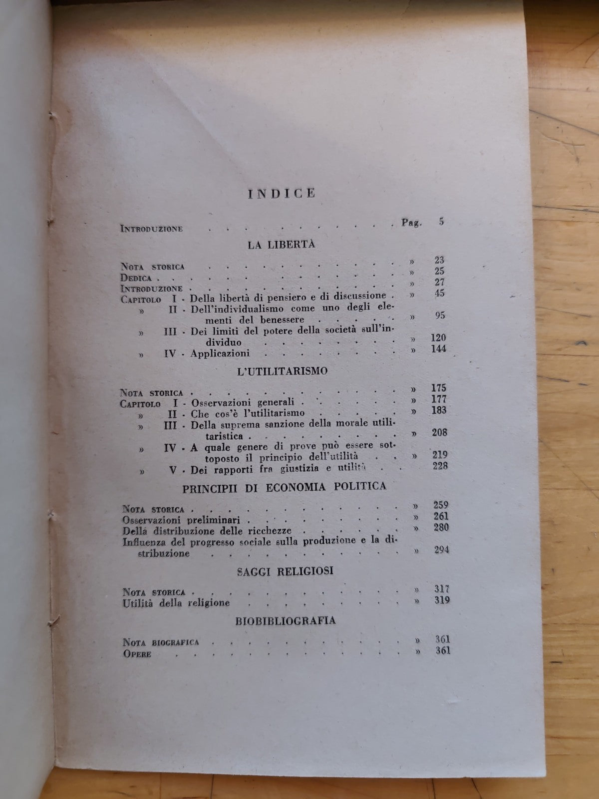 La libertà e altri saggi - John Stuart Mill, Bompiani 1946