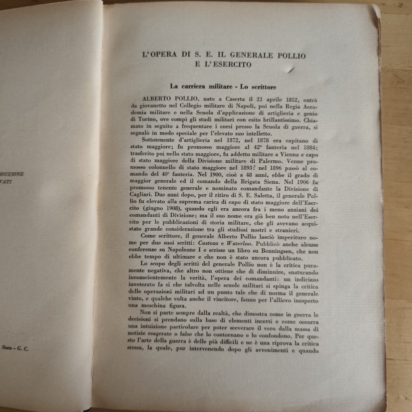 CUSTOZA 1866 - senza tavole - ministero della guerra 1935 - A. Pollio