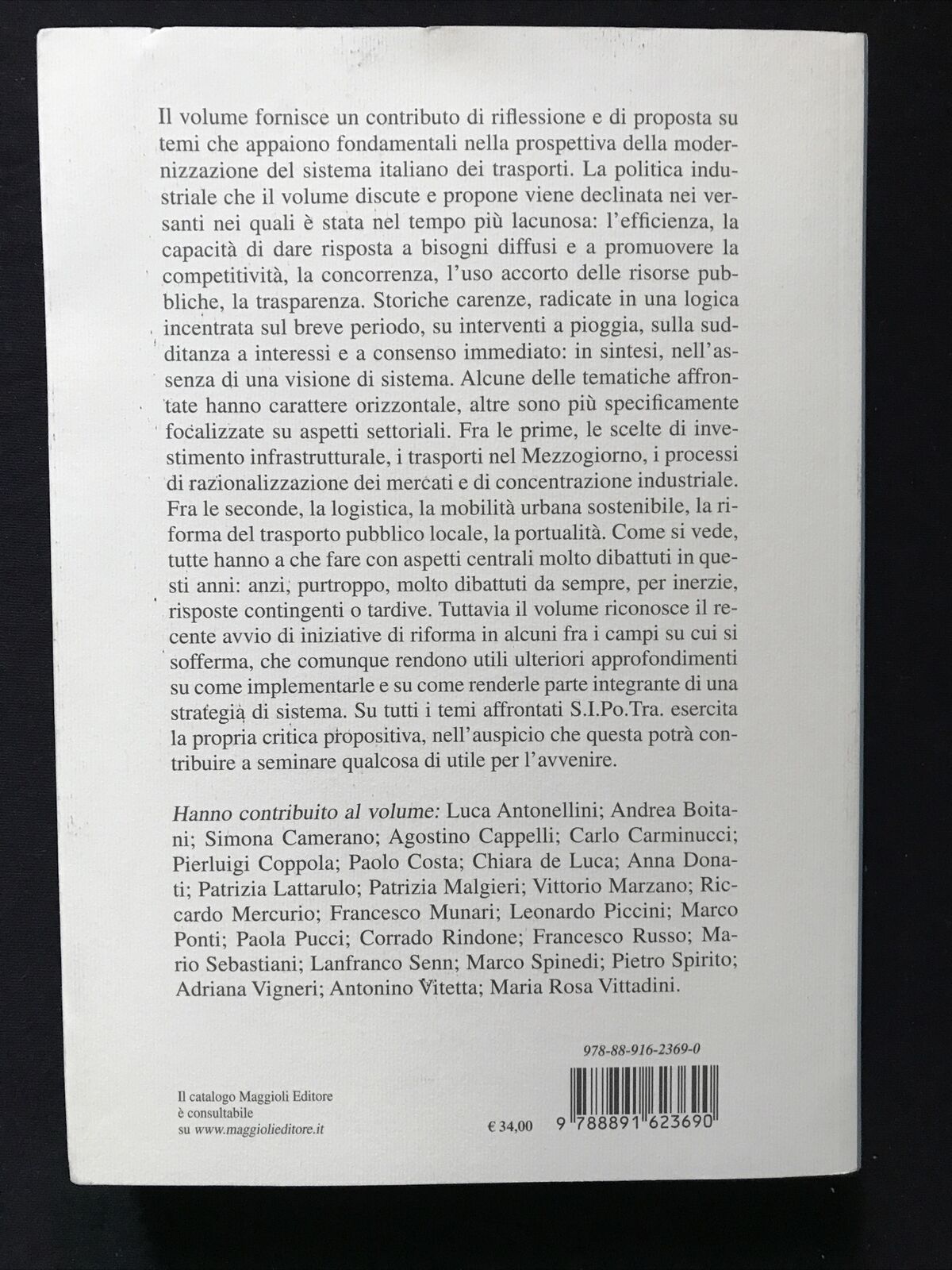 LE POLITICHE DEI TRASPORTI IN ITALIA, rapporto 2017, Maggioli editore - SIPOTRA