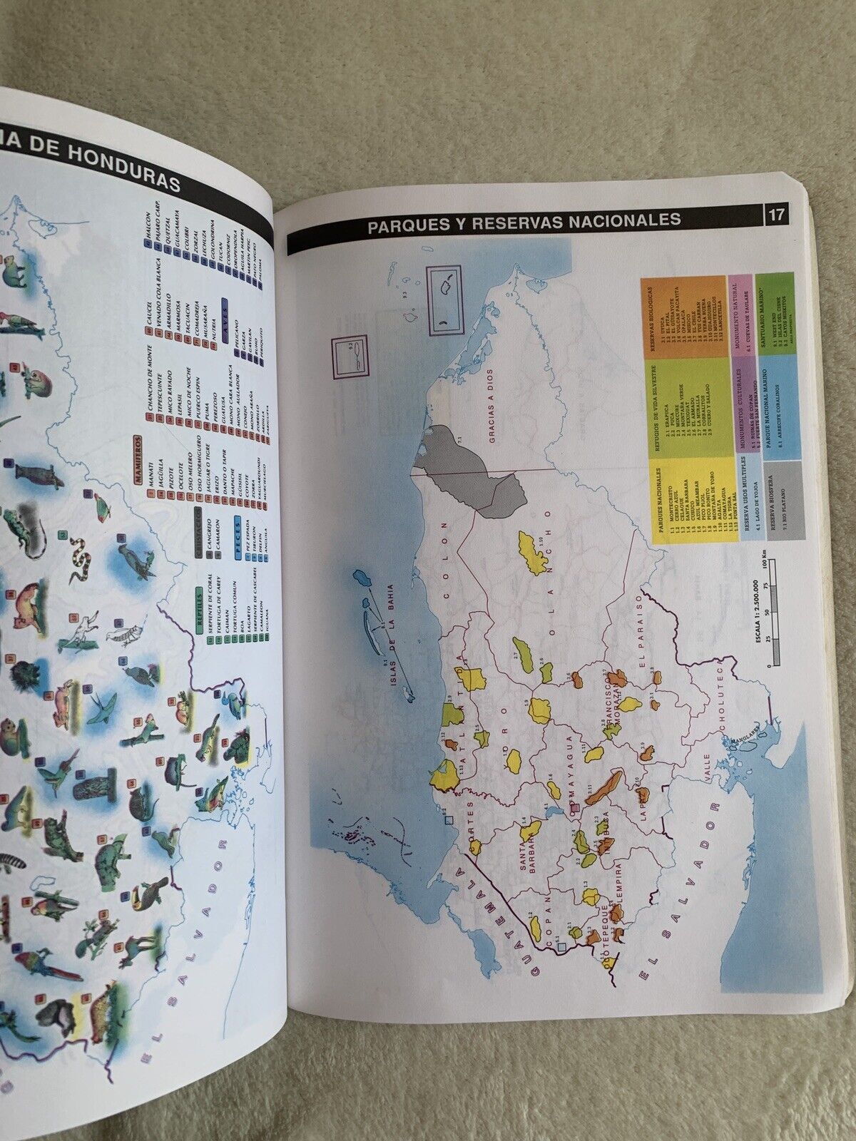Atlas Geografico de Honduras. ediciones Ramses