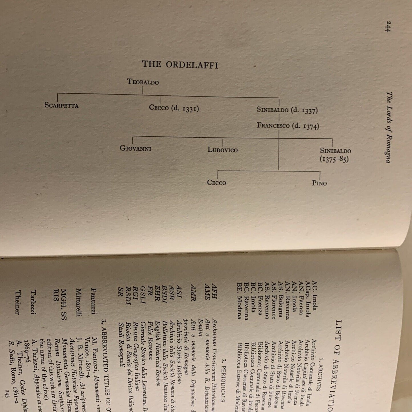 THE LORDS OF ROMAGNA - ROMAGNOL SOCIETY and the origin of the signorie. Larner #