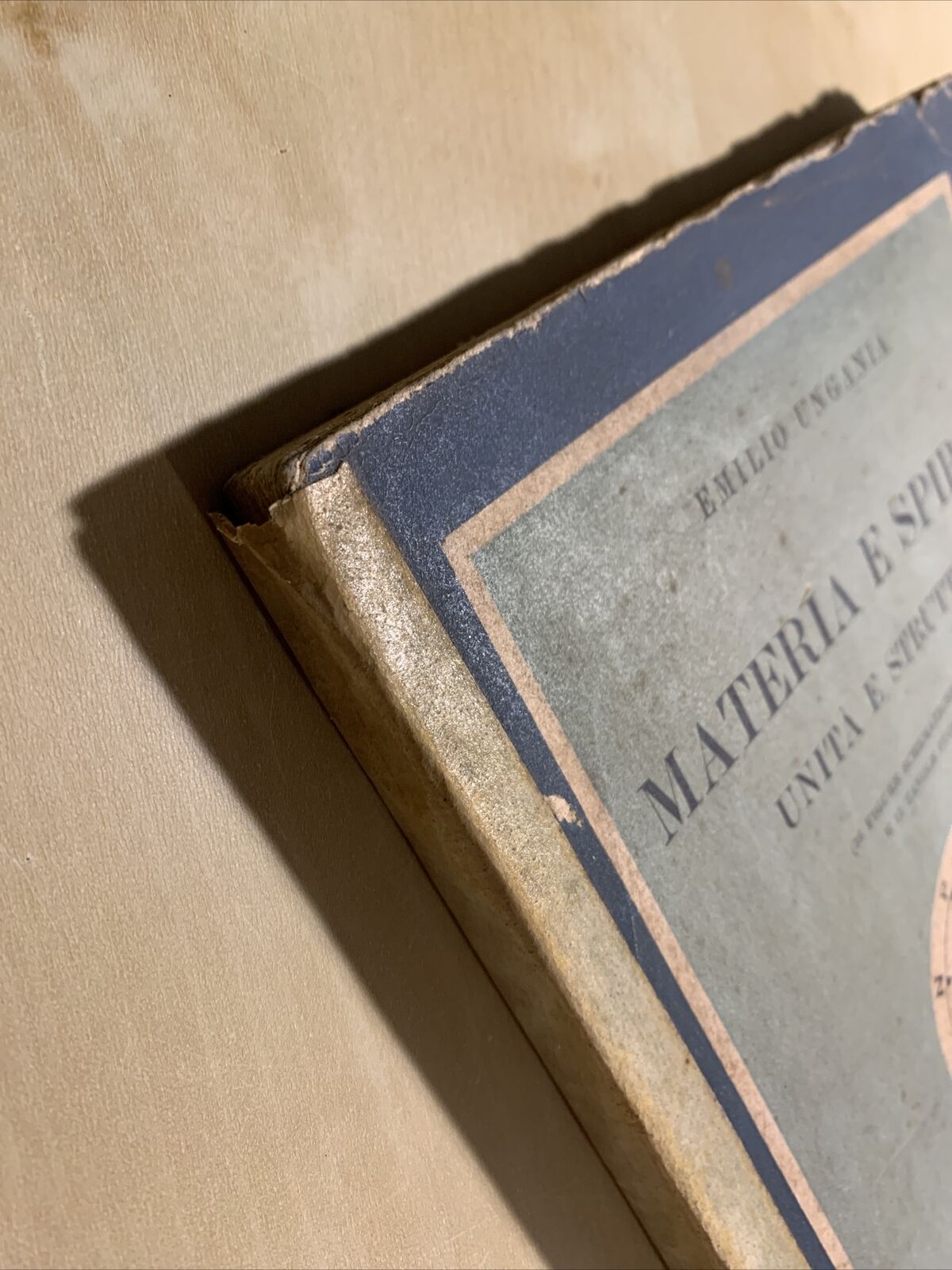 MATERIA E SPIRITO UNITÀ E STRUTTURA - Emilio Ungania. Cappelli 1939 #