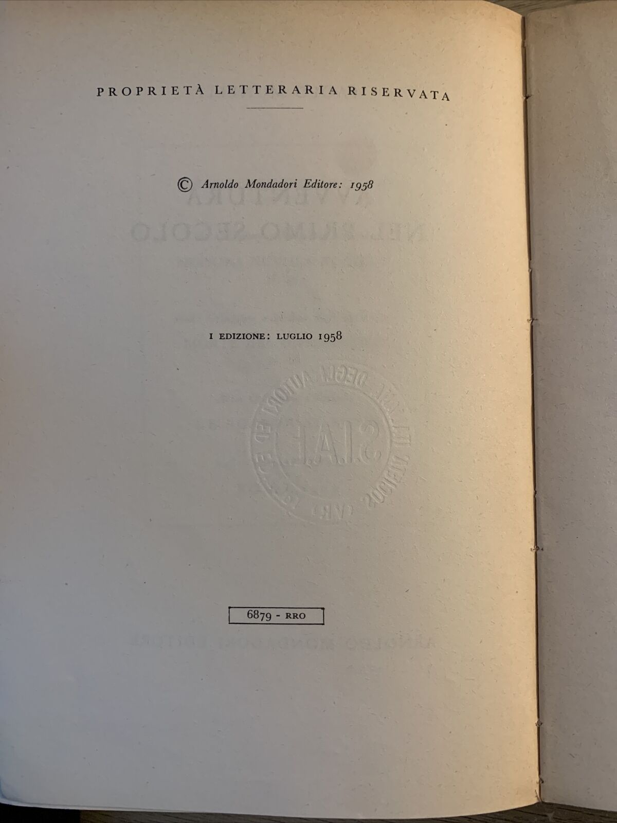 Avventura nel primo secolo - Paolo Monelli. Mondadori 1 edizione 1958