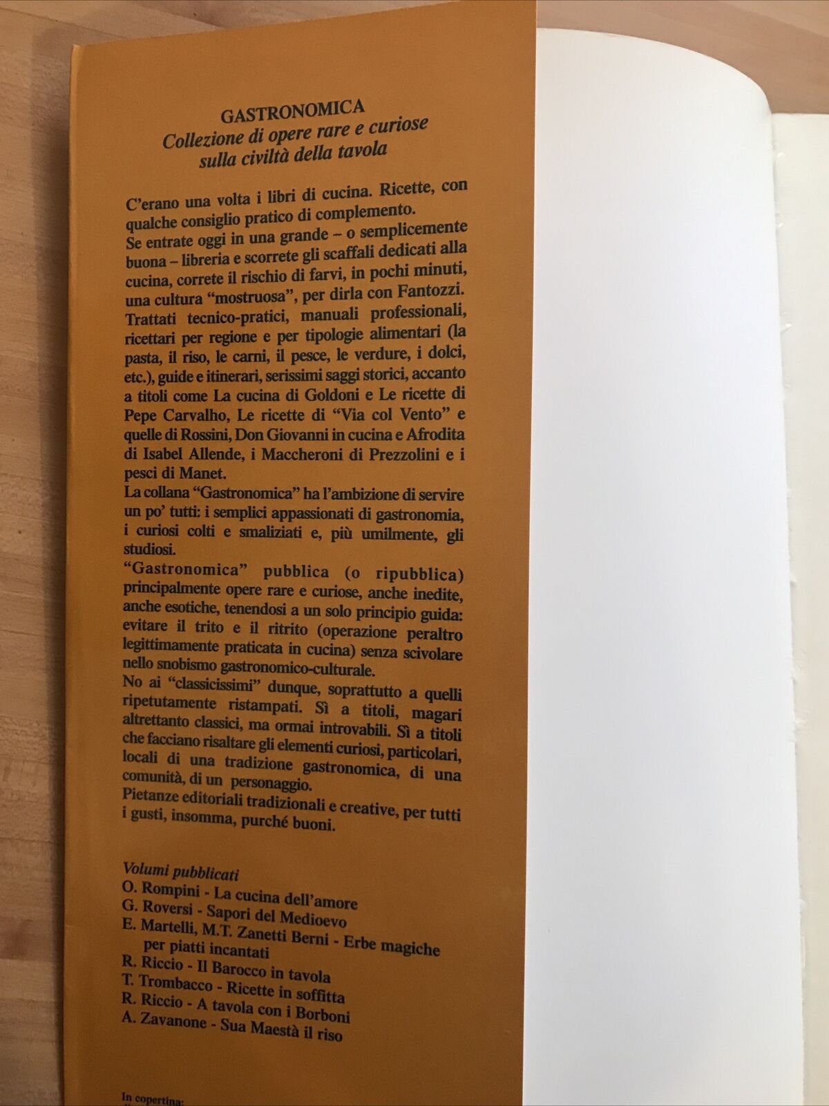 RICETTE ... DALLE CUCINE - Tito Trombacco, Percorsi gastronomici ATESA EDITRICE