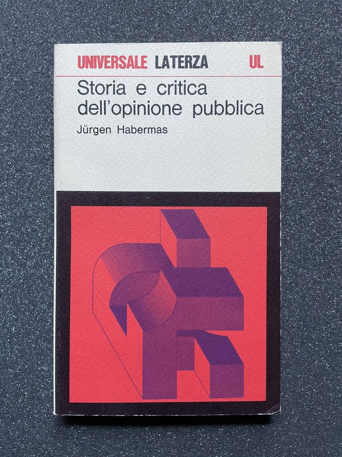 Storia e critica dell'opinione pubblica, Jurgen Habermas. Laterza