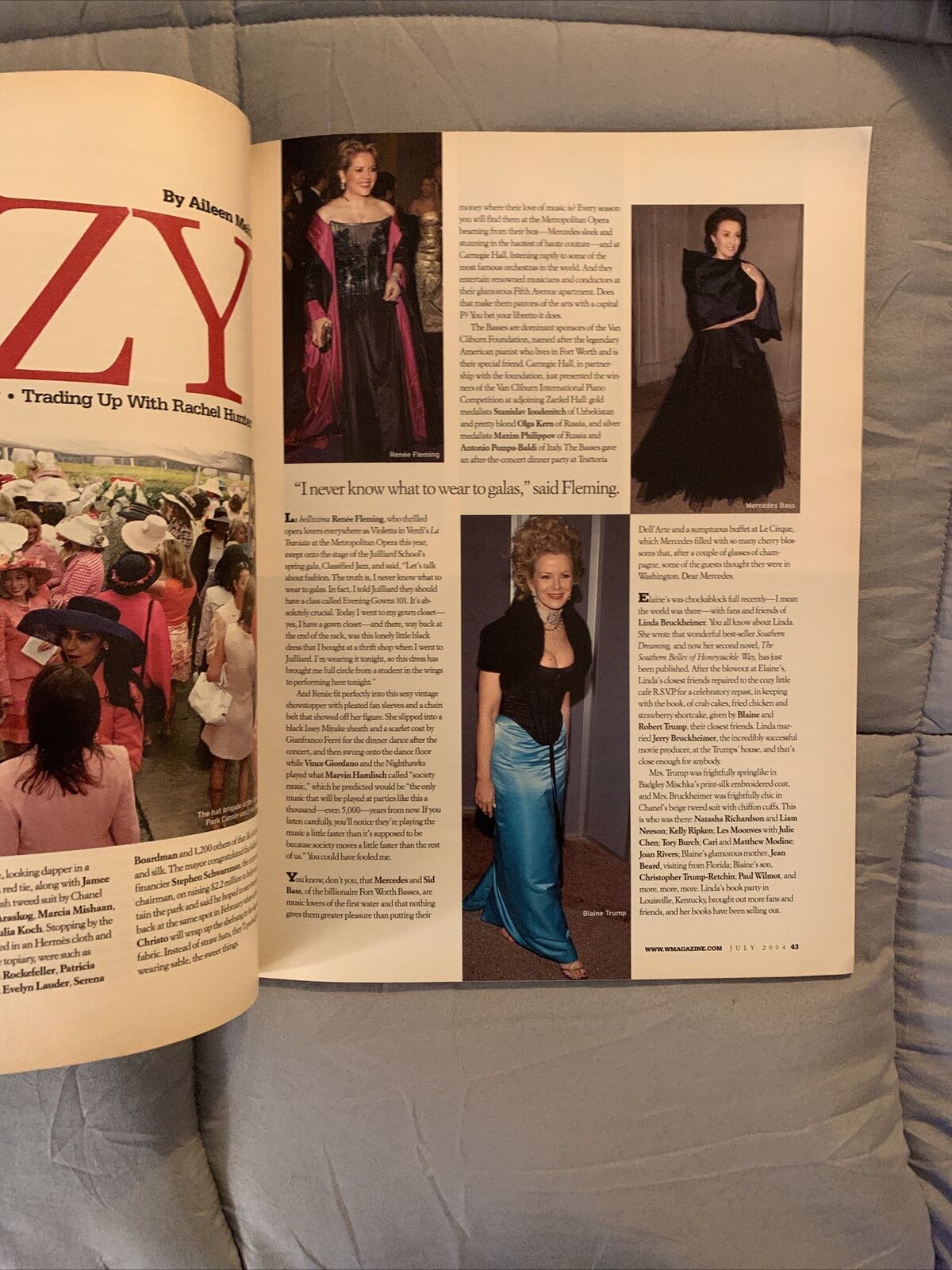 W MAGAZINE JULY 2004 - CATHERINE ZETA JONES