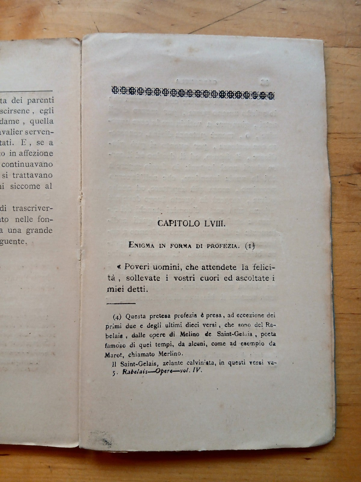 Le opere di Francesco Rabelais - volume quarto. Janunculus - Eschena ed. 1887