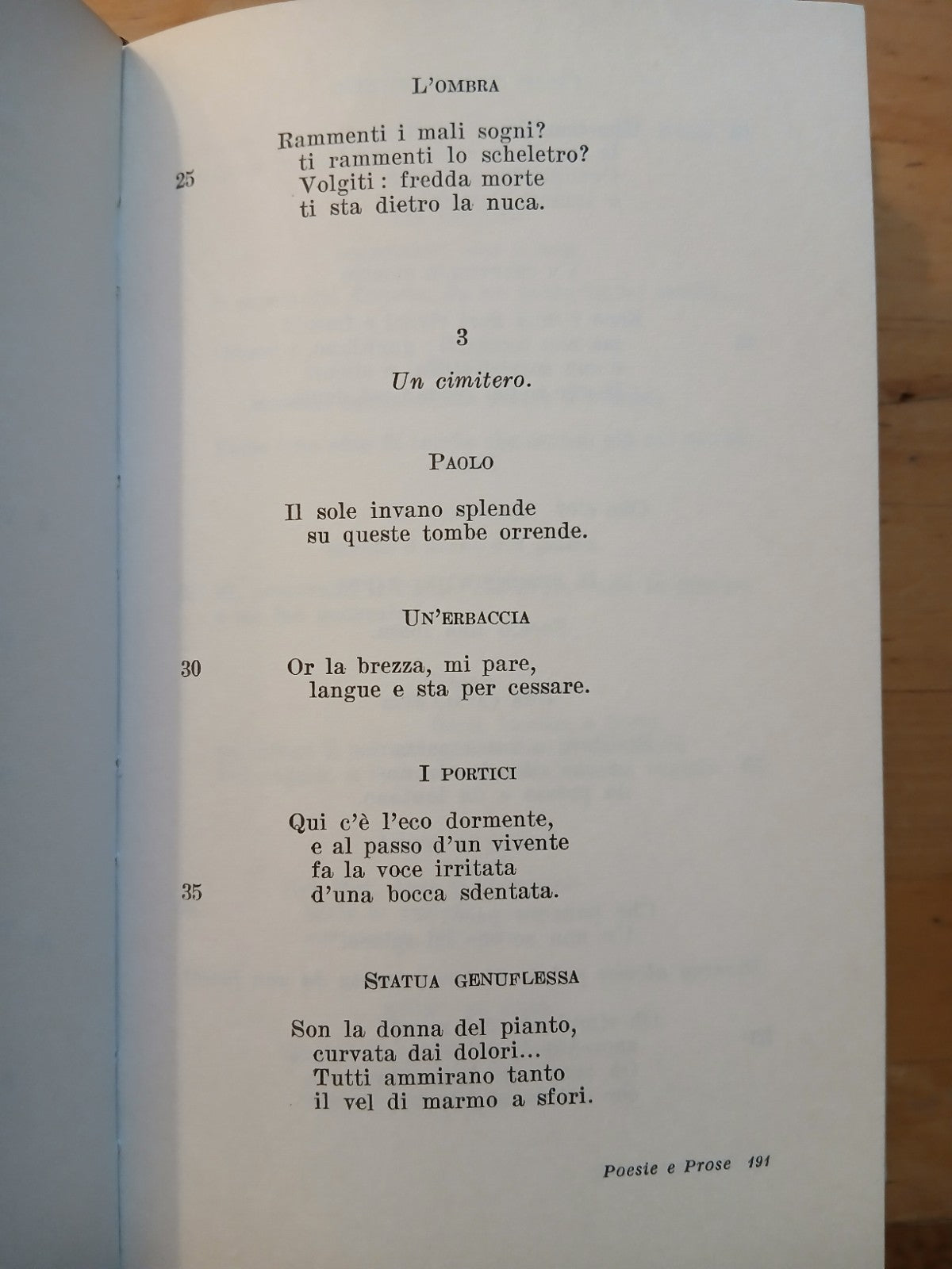 Poesie e prose Pompeo Bettini - F. Ulivi - Cappelli editore 1970