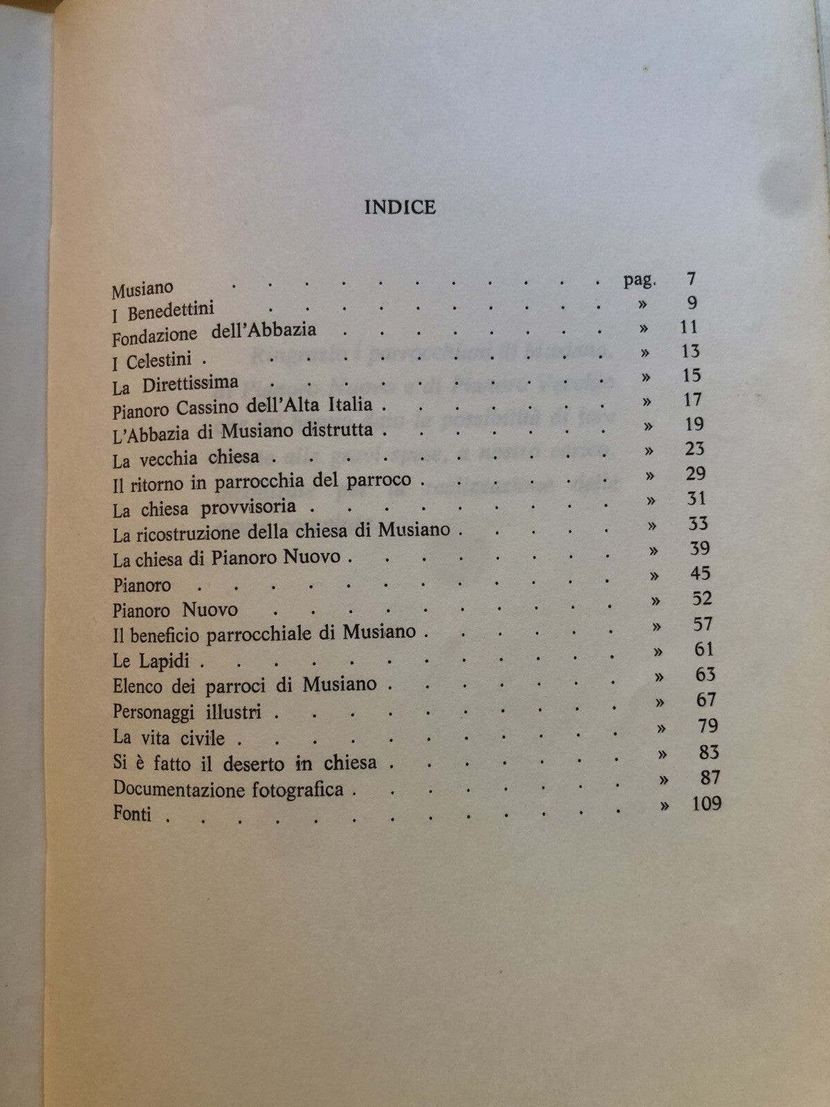 Musiano e Pianoro, Guidi Don Cesare. Rievocazioni antiche e cronache recenti