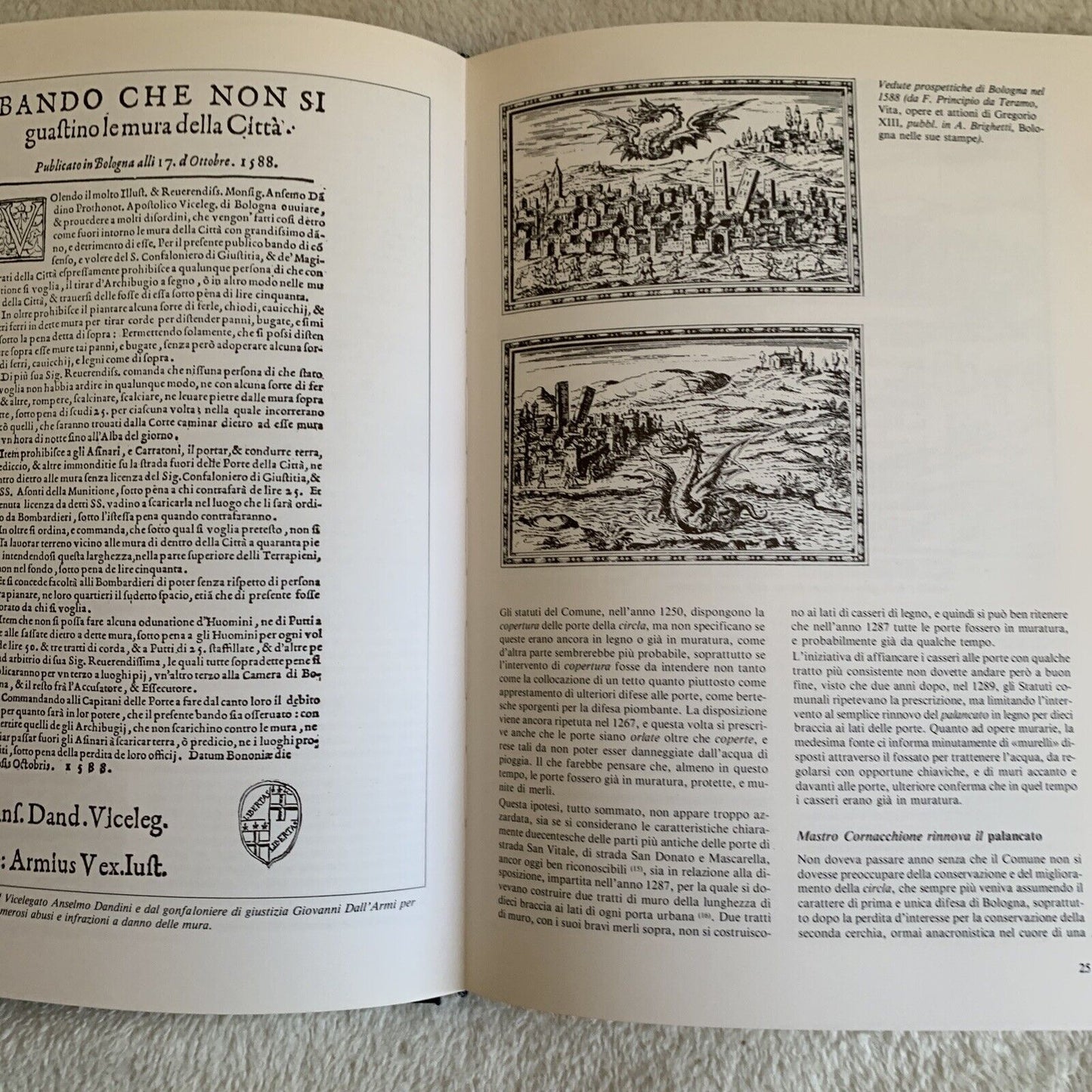 Le mura perdute - Giancarlo Roversi. Storia immagini cerchia fortificata Bologna