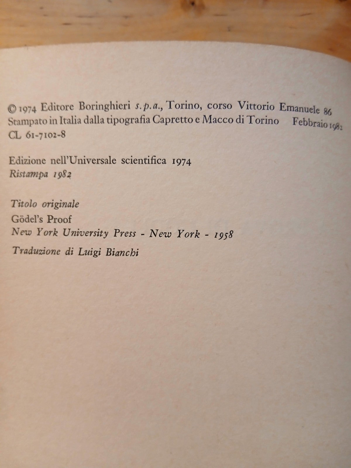 La prova di Godel - Ernest Nagel J. R. Newman - Bollati Boringhieri  1982