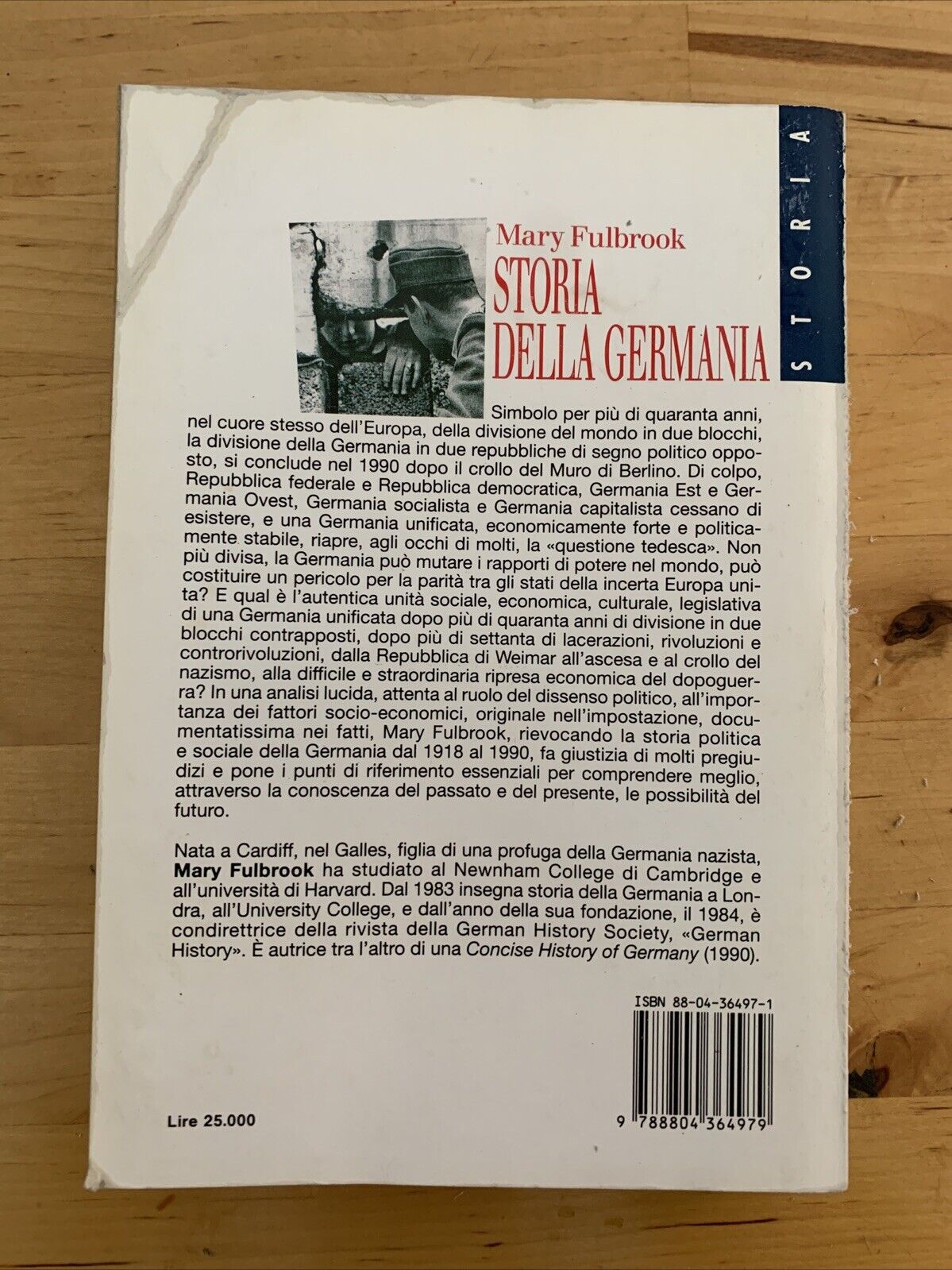 STORIA DELLA GERMANIA 1918-1990, MARY FULBROOK. MONDADORI 1993