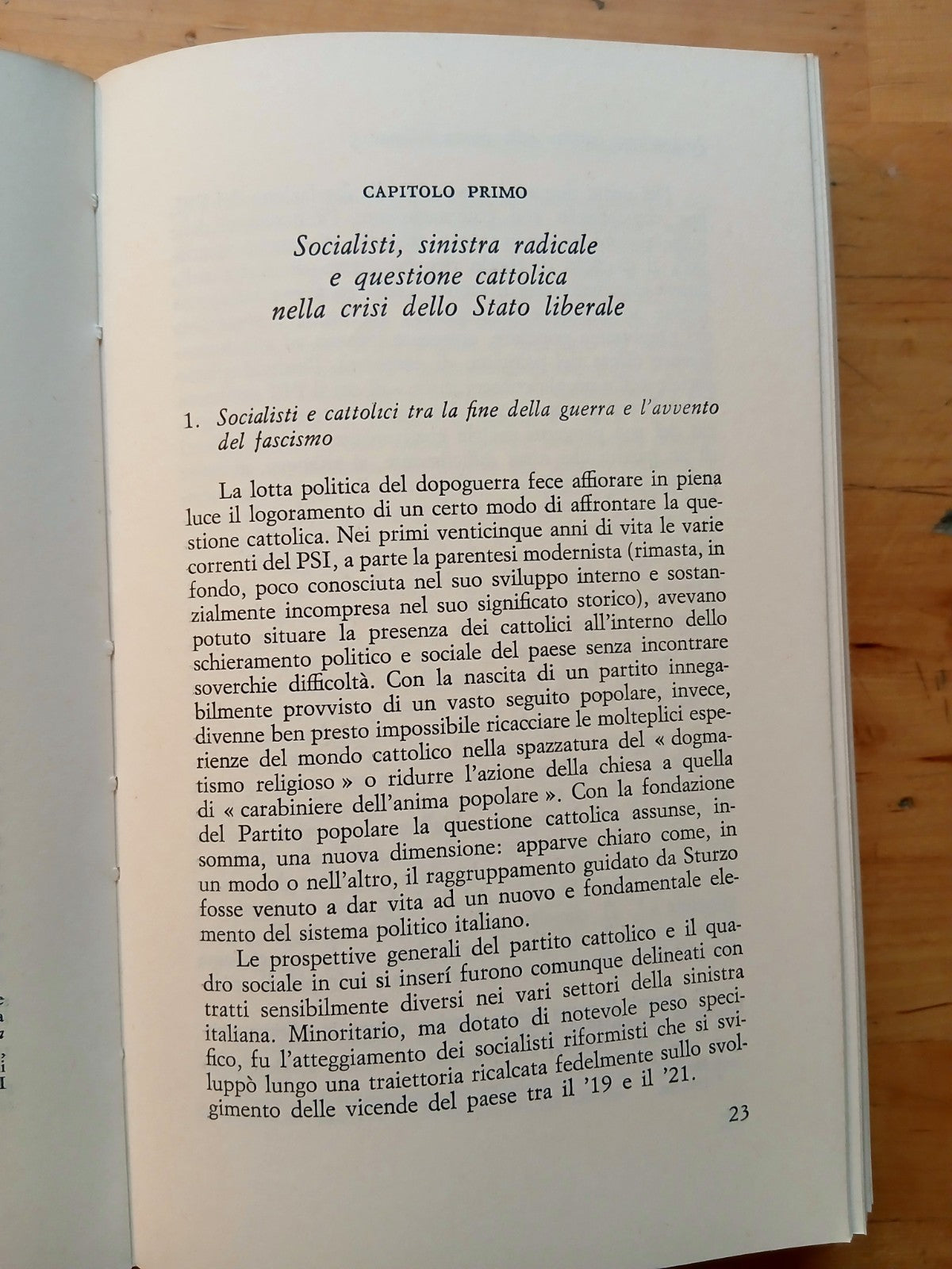 La questione cattolica nella sinistra Italiana 1919-1939, P. Giorgio Zunino 1977