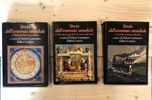 STORIA DELL'ECONOMIA MONDIALE - Valerio Castronovo, Editori Laterza 3 VOLL 1996