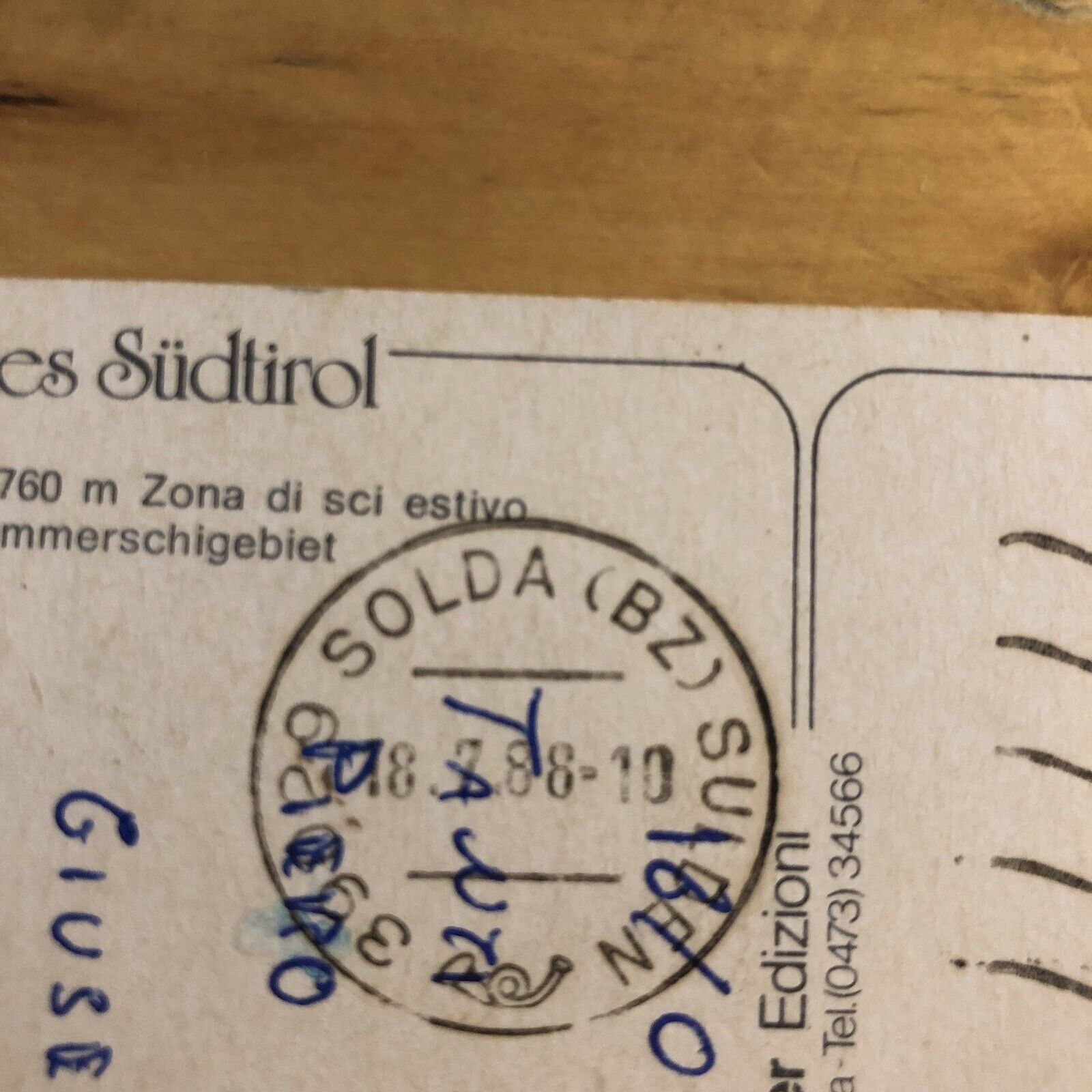 Cartolina PASSO STELVIO, VIAGGIATA