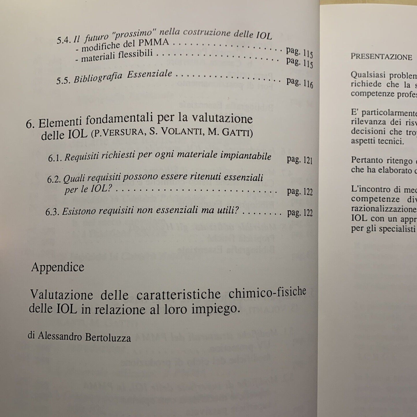 COME APRIRE GLI OCCHI SULLE IOL - CAVINA, M. GATTI, P. VERSURA, S. VOLANTI #