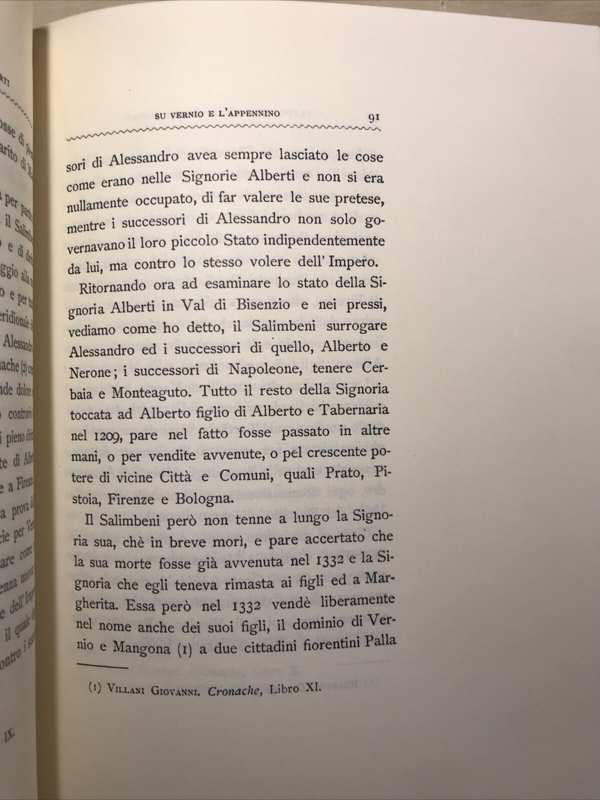 PRATO STORIA Signoria Conti Alberti su Vernio /Vernio vita e morte di A. Forni #