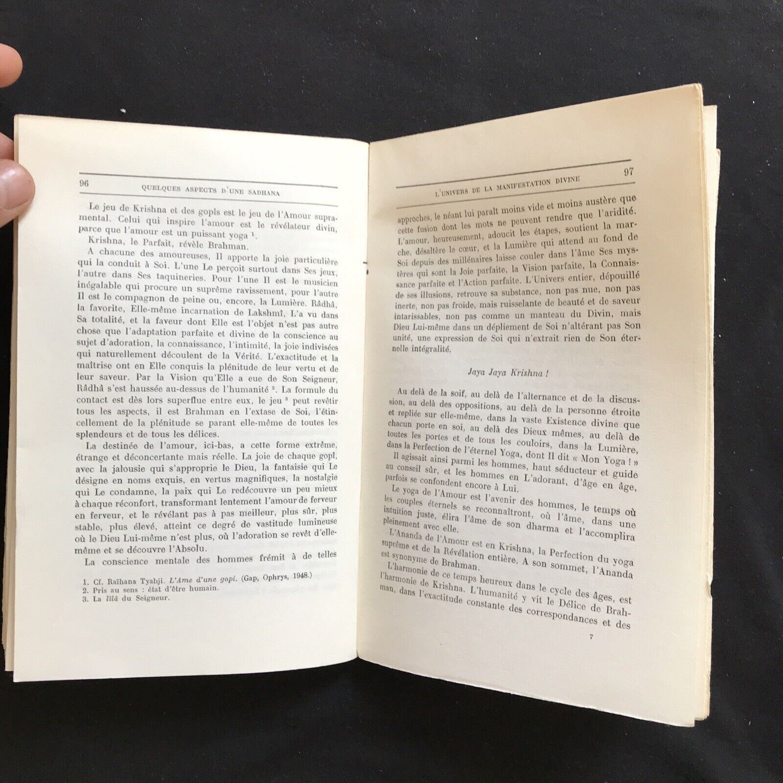 QUELQUES ASPECTS D'UNE SADHANA, Jean Herbert, Albin Michel Èd. spiritualités com