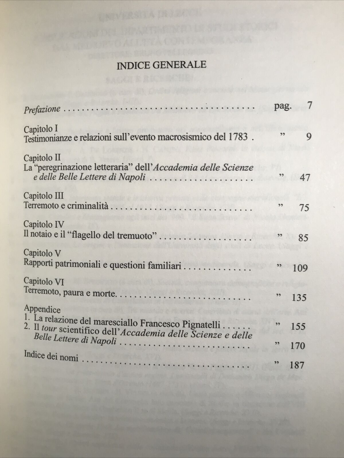 UNA TRAGEDIA SISMICA NELLA CALABRIA DEL SETTECENTO - F. Gaudioso, Congedo editor