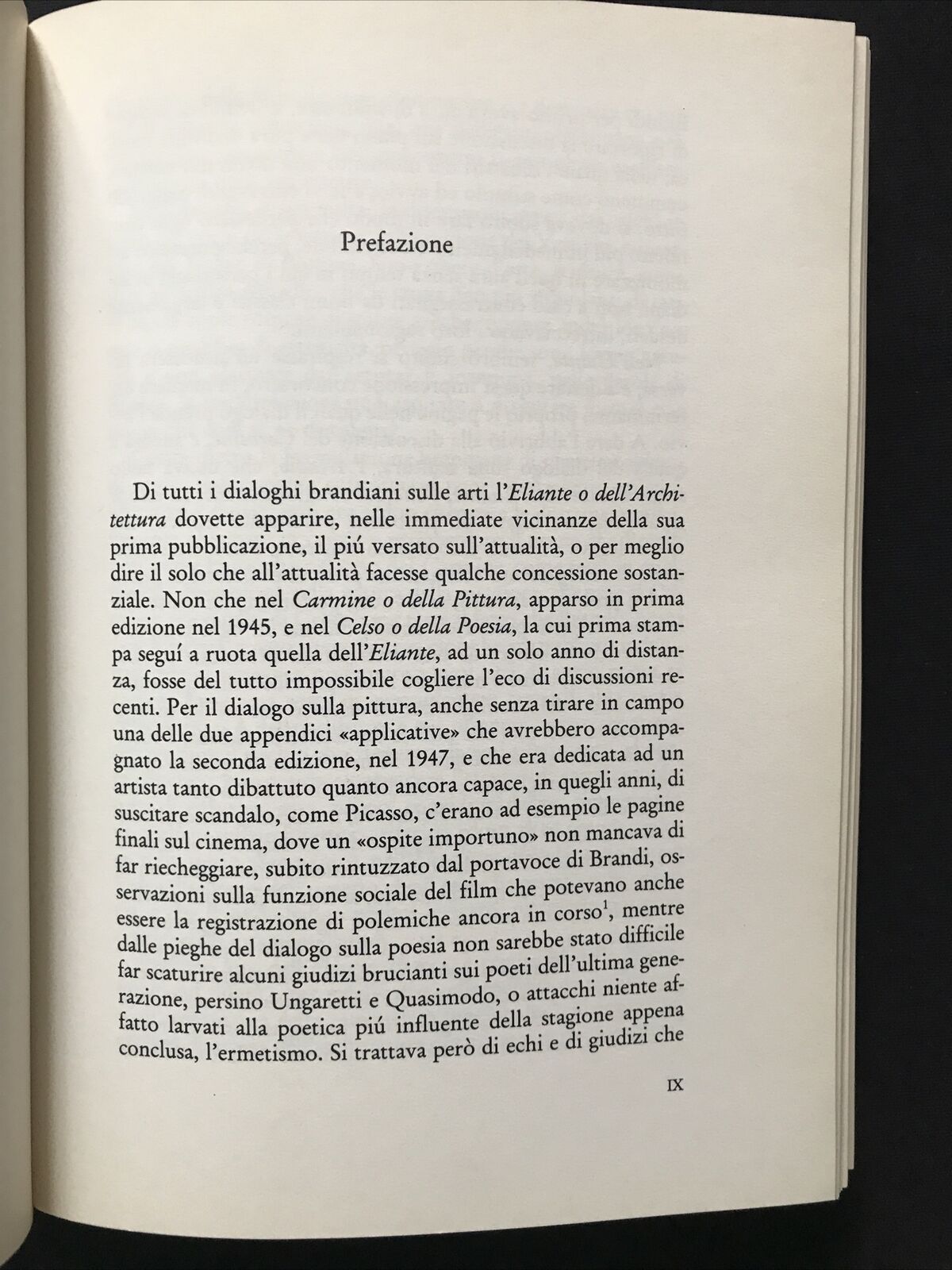 ARCADIO O DELLA SCULTURA ELIANTE O DELL'ARCHITETTURA - Cesare Brandi #