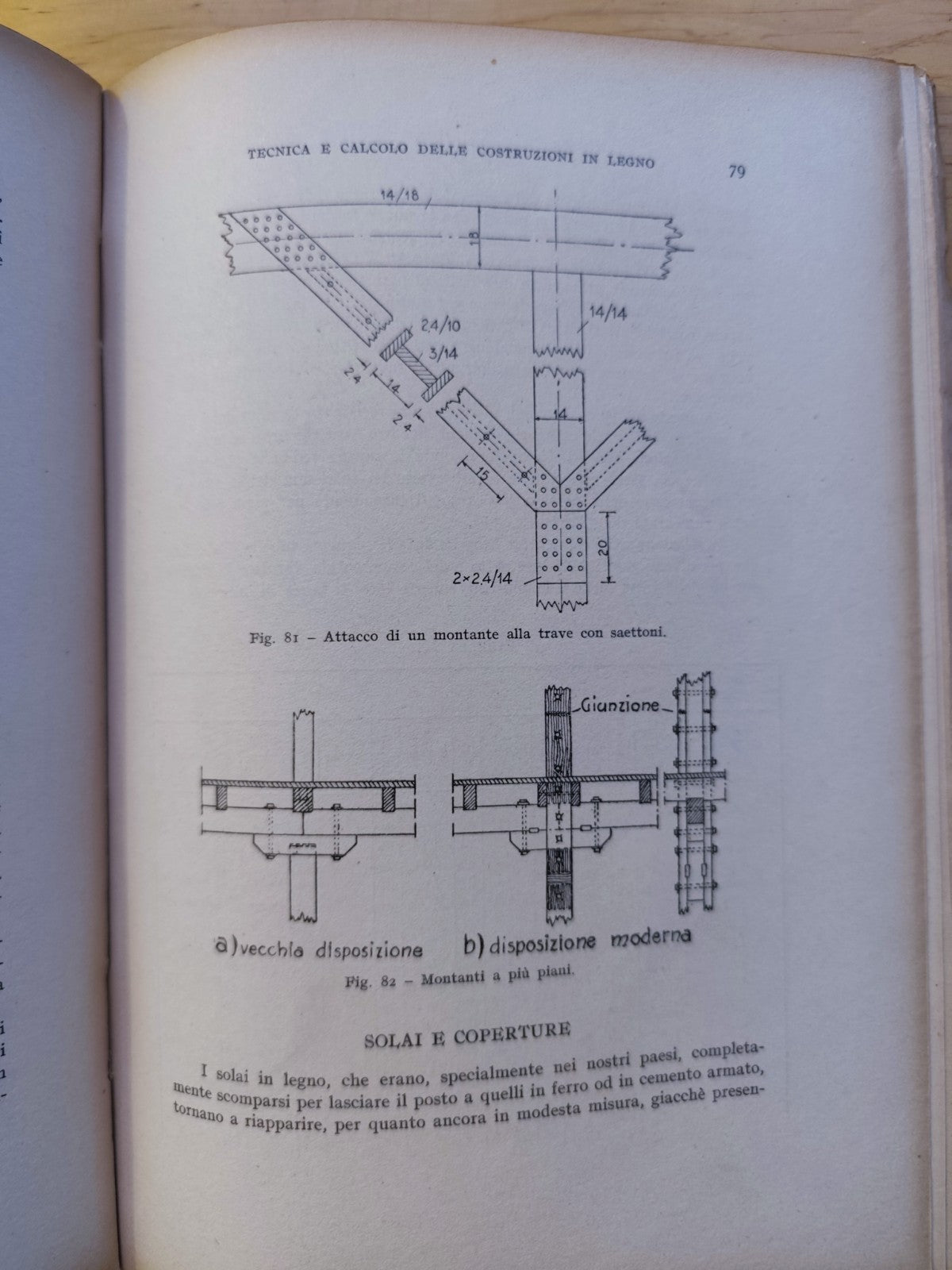 Tecnica delle costruzioni, costruzioni in Legno, Attilio Arcangeli vol. secondo