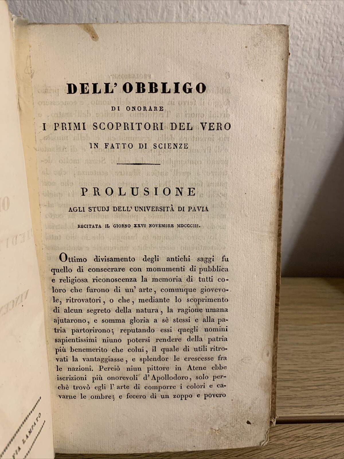 Opere inedite e rare di Vincenzo Monti ( senza data 1830 ca.)