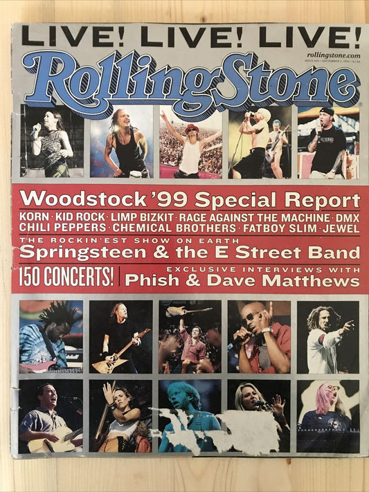 Rolling Stone Magazine Issue 820 September 2,1999 Woodstock '99 No Label #