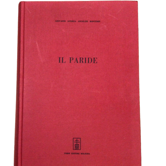 IL PARIDE, GIOVANNI ANDREA ANGELINI BONTEMPI, OPERA MUSICALE, tedesco-italiano.
